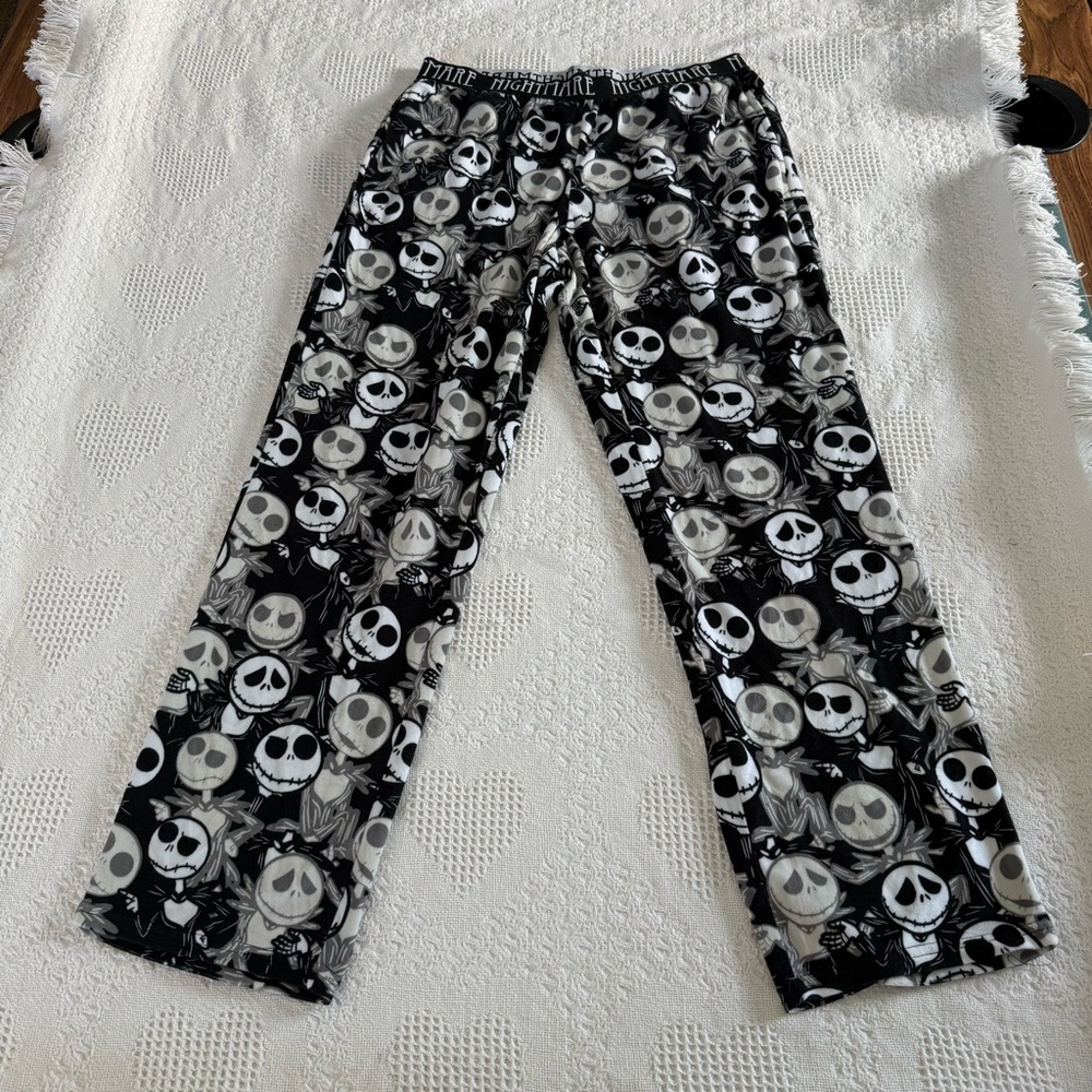 Nightmare Before Christmas Plush Pajama Pants (M)
